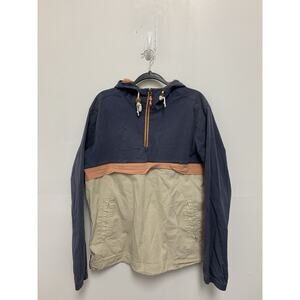 Marine Layer Anza Anorak Men’s Size Large 1/2 Zip Hoodie Kangaroo Pocket Retro